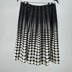 Talbots Black and White‎ A-Line Skirt